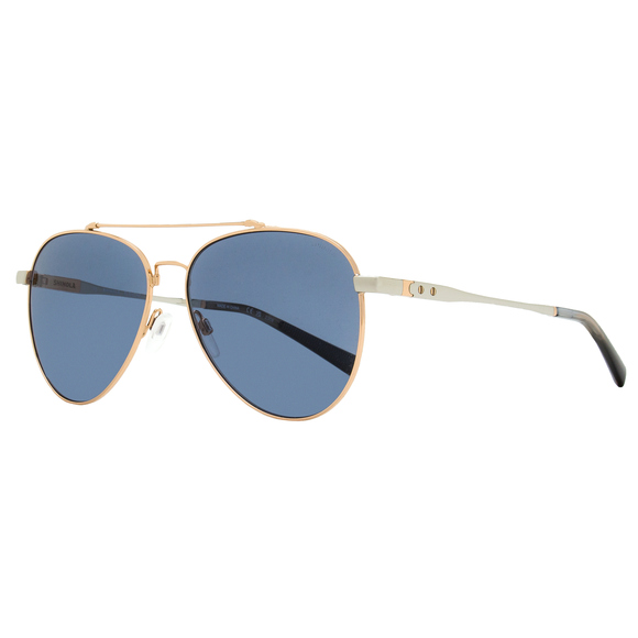 Shinola Flexon Pilot Sunglasses SH2101SL 781 Gold/Silver 56mm - Picture 1 of 2
